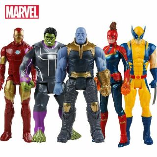 30cm Marvel Avengers Toys Thanos Hulk Buster Spiderman Iron Man Captain America