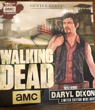Amc The Walking Dead Gentle Giant Daryl Dixon Mini Bust Limited Edition 1742