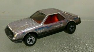 Hot Wheels Color Racers 1979 Fox Body S.  V.  O.  Turbo Mustang (rare) Car