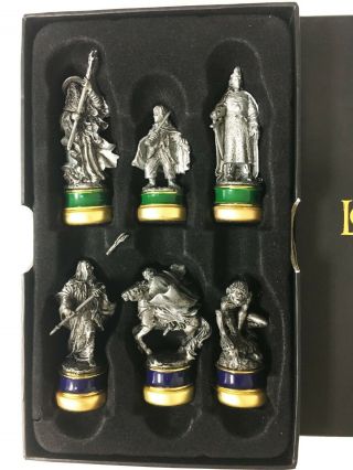 Lord Of The Rings Trilogy Character 6 Figurine Set Collector 