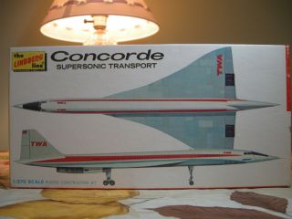 1970s Vintage Lindberg 1/270 Concord Supersonic Transport 491:60