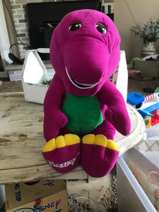 Barney The Purple Dinosaur 16 " Plush Stuffed Animal Kid 
