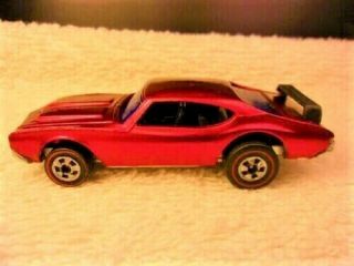 1969 Hot Wheels Redlines Olds 442 - 1:64 Scale - Made In Honk Kong - Red Color