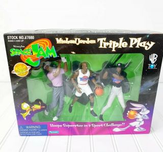 Space Jams Michael Jordan Triple Play Warner Brothers Toy Set Looney Tunes