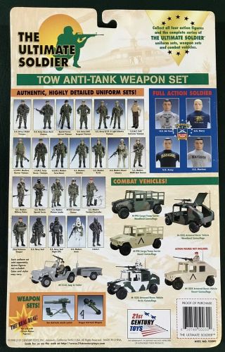 21st Century Ultimate Soldier 1:6 Scale TOW ANTI - TANK WEAPON SET,  12” 6