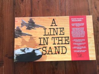 A Line In The Sand Board Game Tsr Vintage 1991 Desert Storm Gulf War