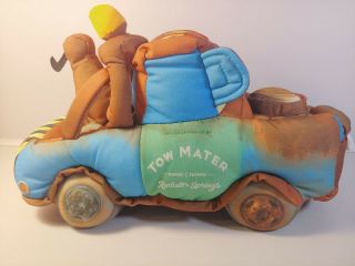 Mattel Disney Pixar Cars Tow Mater 11 " Plush Talking Stuffed Toy Truck Doll