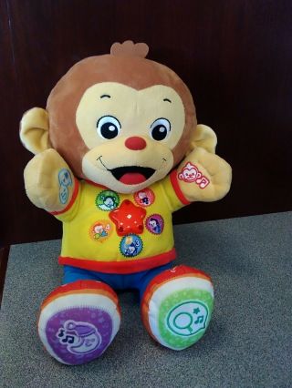 16” Vtech Chat & Learn Reading Monkey Interactive Plush Doll Battery Operated
