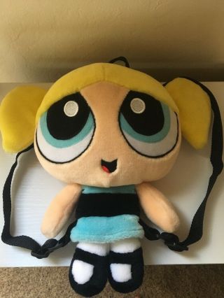 Powerpuff Girls Bubbles Backpack 12 " Child Size Plush Stuffed Toy 2000