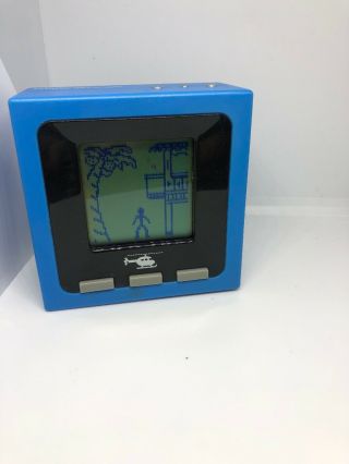 Cube World Global Get - A - Way Large 2007 Radica Blue Digital Hand Held Game Toy