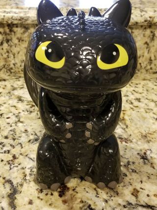 How To Train Your Dragon Hidden World Toothless Ceramic Coin Bank 8.  5 "