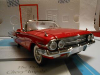 Franklin - 1960 Chevy Impala Convertible - 1/24 - B11WU 01 - & papers 6