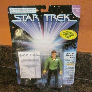 Playmates Star Trek Captain James T.  Kirk Casual Attire Figure Reply Card