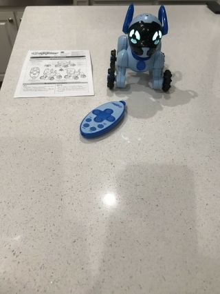 Wowwee Chippies Blue Robotic Dog - No Box,  Very Gently,  Perfectly