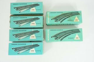 Marklin Ho Scale 4x Boxes Of Straight Track 5106 & 2x Boxes Curved 5100 B78