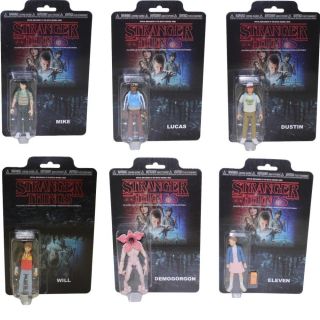 Funko Action Figures - Stranger Things - Set Of 6 (will,  Mike,  Lucas,  Eleven,  2)