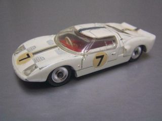 Dinky Toys 215 Ford Gt Racing Car Rare Square Headlight Version Exc,