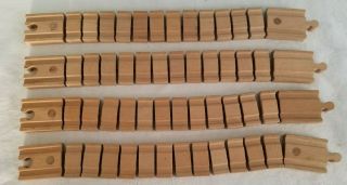 Thomas The Tank Engine & Friends Clickety Clack Wooden Flex Track 4 - 15 " Sections