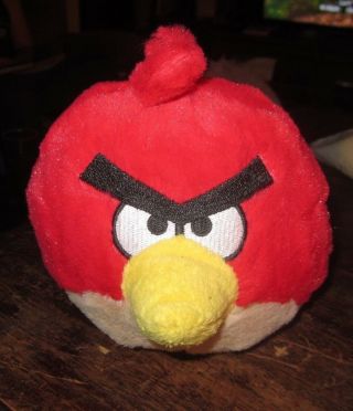 Angry Birds Deluxe 8in.  Plush Toy Red Bird (red) Officially Licensed
