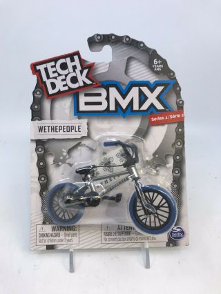 Tech Deck Bmx Finger Bikes Series 2 Wethepeople Flick Tricks Silver Nos