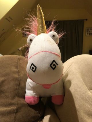 15 " Despicable Me Unicorn Horse Pillow Pet Pink/white Cuddly Soft Plush Kids