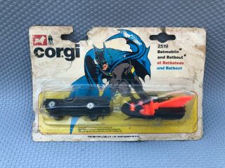 Corgi Juniors 2519 Batman Batmobile And Batboat Twin Pack