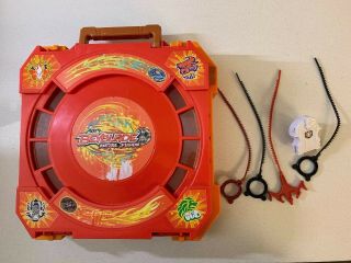 Beyblade Metal Fusion Folding Travel Battle Arena Stadium Carry Case/ Some Acces