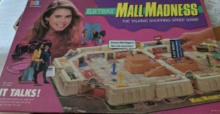 1989 Electronic Mall Madness Board Game Milton Bradley - 95 - 100 Complete