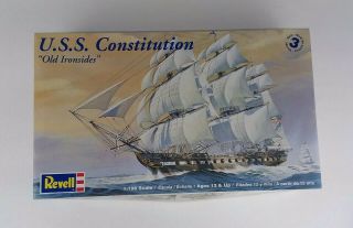 Uss Constitution " Old Ironsides " 1/196 Scale Model Kit Revell 85 - 5404