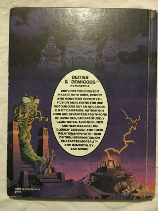 TSR Advanced Dungeons and Dragons Deities and Demigods 2