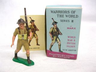 Victor Robertson Wwii British Soldier Marx Toys Series 3 Warriors The World
