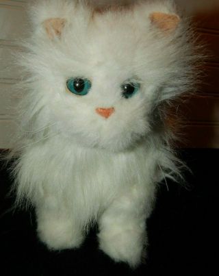 Hasbro Furreal Friends White Walking Sounds Kitty Cat 9 " Plush Animal Toy