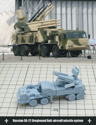 1/144 Resin Kits Russian Sa - 22 Greyhound Anti - Aircraft Missile System