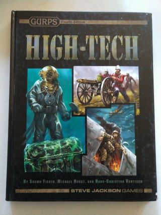 Sjg Gurps Fourth Edition High - Tech Hardcover Rulebook Isbn 978 - 1 - 55634 - 770 - 2
