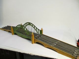 Lionel 101 Bridge 3 Piece P Green Buff Tan Standard Gauge X1155