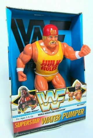 Vintage Wwf Hulk Hogan Water Pumper Figure Squirt Gun Wrestling 1990
