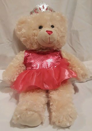 Dan Dee Collectors Choice Princess Teddy Bear Plush Pink Outfit With Crown