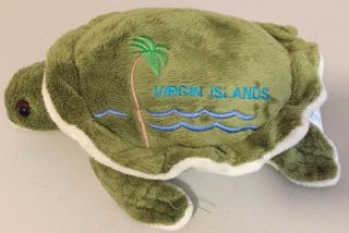 Virgin Islands Sea Turtle 9 " L Stuffed Plush Jolene 2004 Wishpets