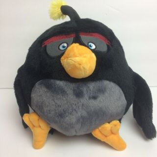 Angry Birds Movie Black Bomb Plush 10 " Stuffed Animal Commonwealth No Sound
