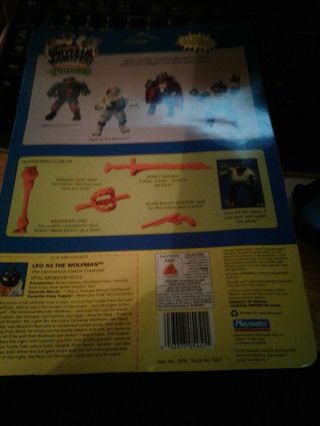 Teenage Mutant Ninja Turtles TMNT Leo WOLFMAN 1993 Playmates Universal Monsters 2