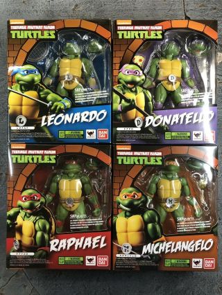 S.  H.  Figuarts Tmnt Teenage Mutant Ninja Turtles (set Of 4)