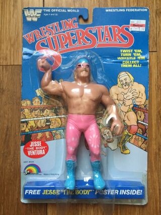Wwf Ljn Wrestling Superstars 8” Jesse “the Body” Ventura Figure Moc Vintage 1985