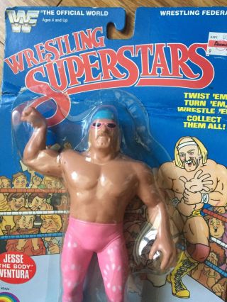 WWF LJN Wrestling Superstars 8” JESSE “THE BODY” VENTURA figure MOC Vintage 1985 2