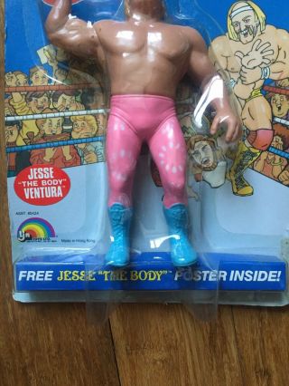 WWF LJN Wrestling Superstars 8” JESSE “THE BODY” VENTURA figure MOC Vintage 1985 3