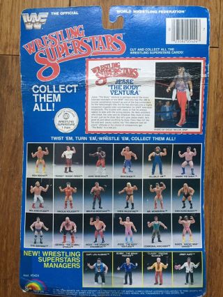 WWF LJN Wrestling Superstars 8” JESSE “THE BODY” VENTURA figure MOC Vintage 1985 4