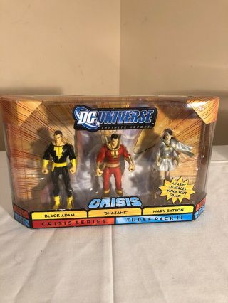 Dc Universe Infinite Heroes With Black Adam Shaam Mary Marvel Figures 3 Pack Cc
