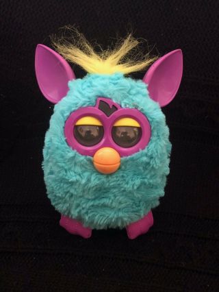 Furby 2012 Hasbro Teal With Purple In