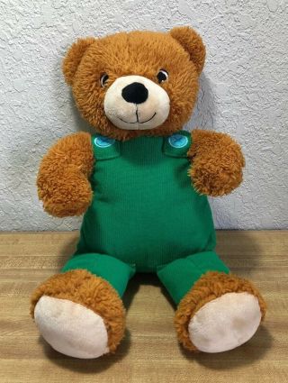 14” Kohls Cares Corduroy Green Overalls Plush Stuffed Teddy Bear Don Freeman