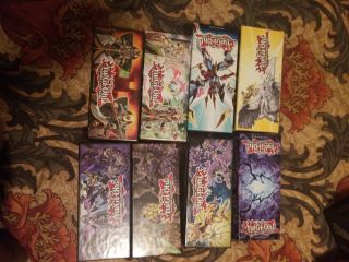 Complete Set Of Yugioh All 8 Deluxe Boxes Empty