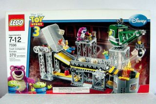 Lego Disney Toy Story Trash Compactor Escape 7596 Hamm Lotso Woody Aliens